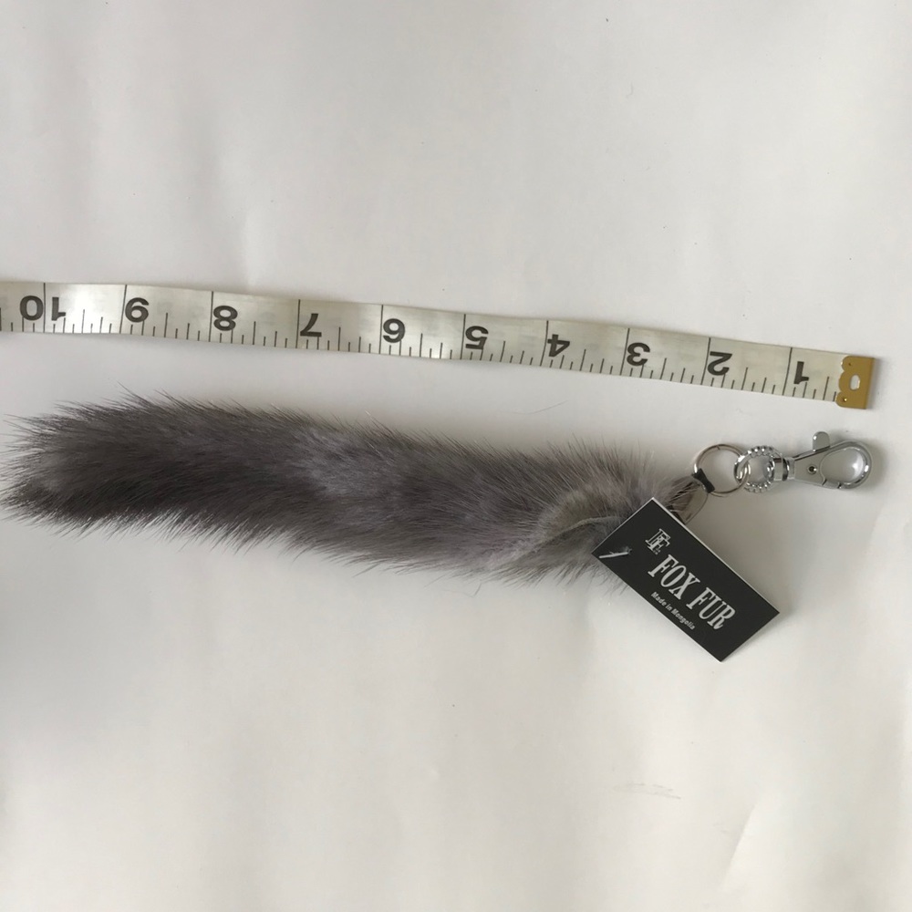 Real Mink Fur Key Chain Purse Decoration . - Picture 7 of 8